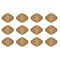 We R Charm Stapler Charm 12/Pkg-Copper Hexagon With Knot Emboss
